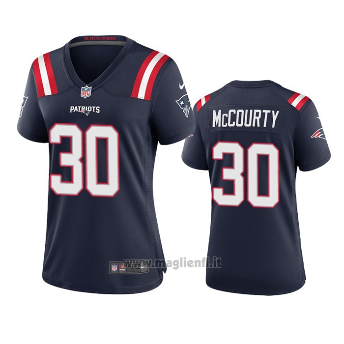 Maglia NFL Game Donna New England Patriots Jason Mccourty 2020 Blu